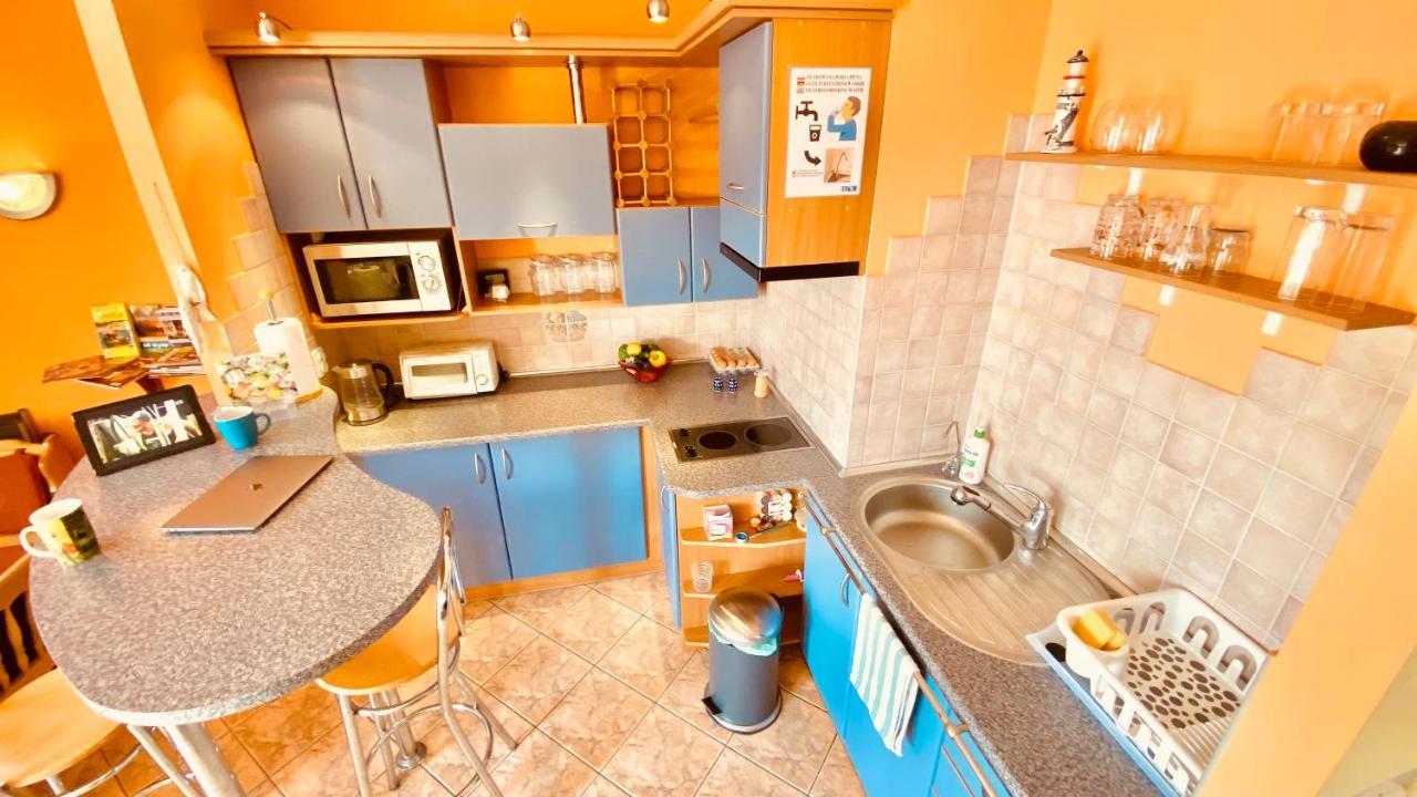 Sonnige Maisonette-Wohnung Mit Blick Auf Die Bucht Dziwnów Dış mekan fotoğraf