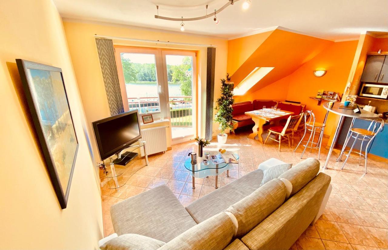 Sonnige Maisonette-Wohnung Mit Blick Auf Die Bucht Dziwnów Dış mekan fotoğraf
